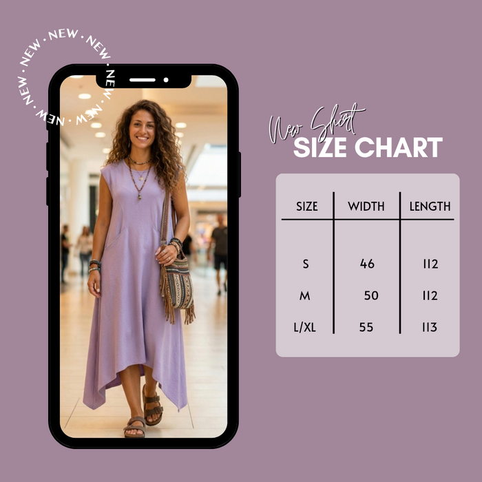 Asymmetrical Dress-Lilac