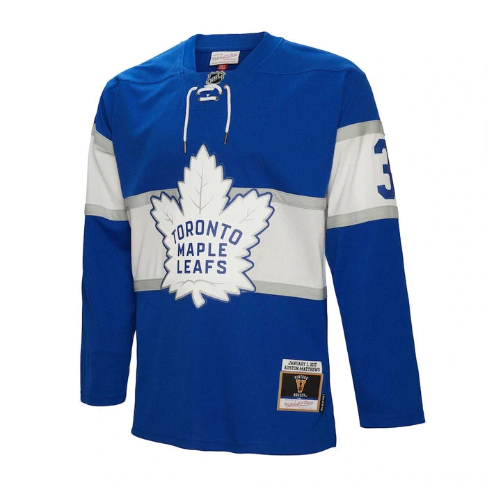 Auston Matthews #34 Toronto Maple Leafs Mitchell & Ness 2017 Blue Line Player Jersey - Blue