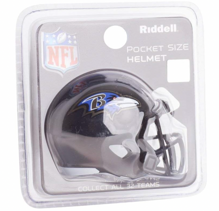 Baltimore Ravens NFL Riddell Speed Pocket PRO Micro/Pocket-Size/Mini Football Helmet