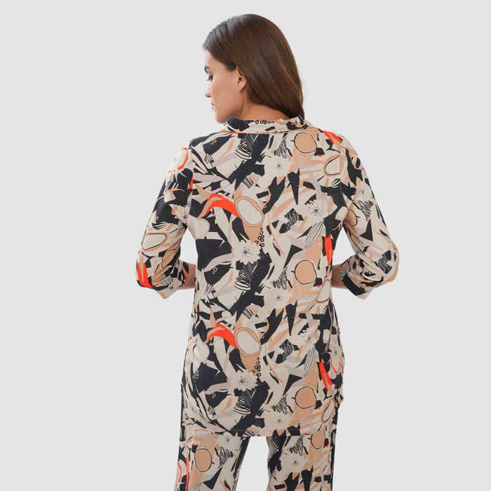 Bonjour Women's Floral Print Cotton Lounge Wear Set