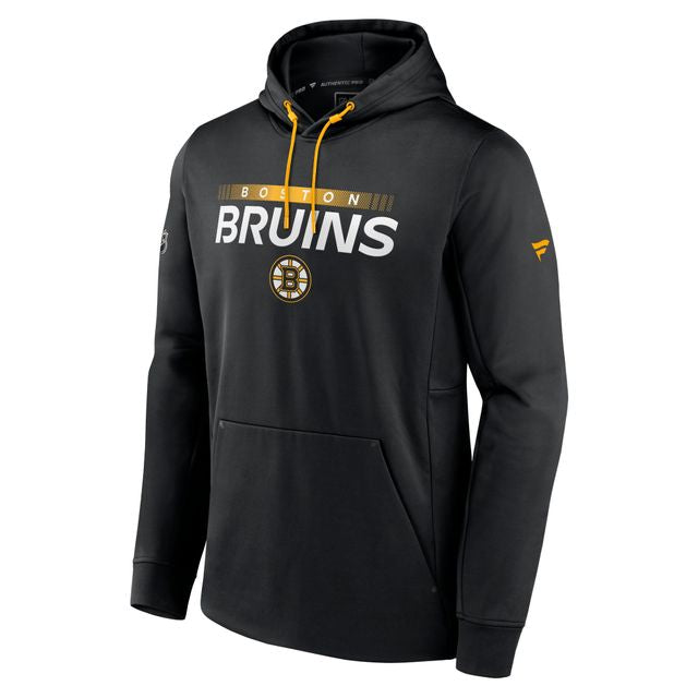 Boston Bruins Authentic Pro Performance Fanatics Pullover Hoodie - Black