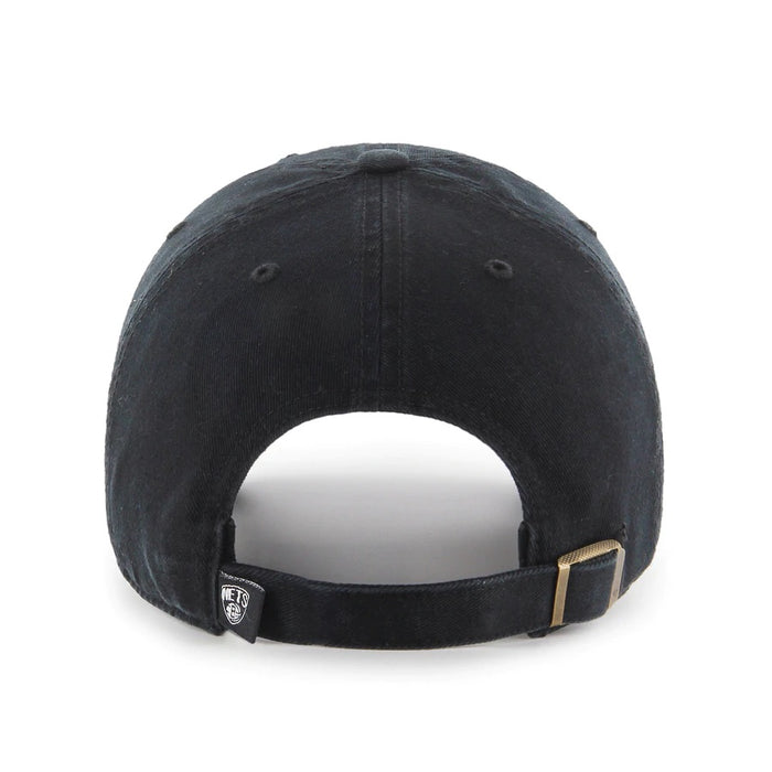 Brooklyn Nets "B" Logo NBA 47 Brand Clean Up Adjustable Buckle Back Hat
