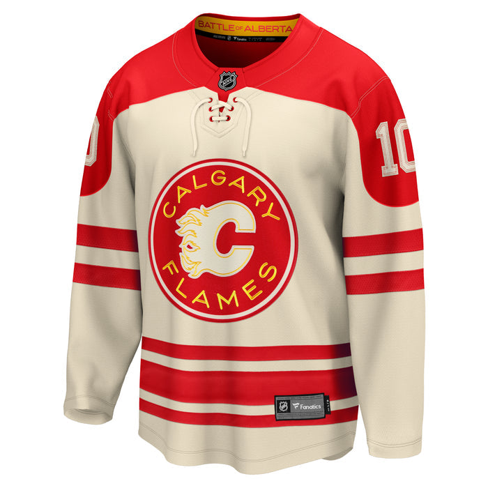 Calgary Flames Jonathan Huberdeau #10 2023 NHL Heritage Classic - Fanatics Breakaway Jersey