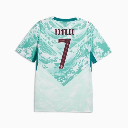 Cristiano Ronaldo #7 Portugal National Team Fifa World Cup Puma 2025/26 Away Alternate Cyan Replica Jersey