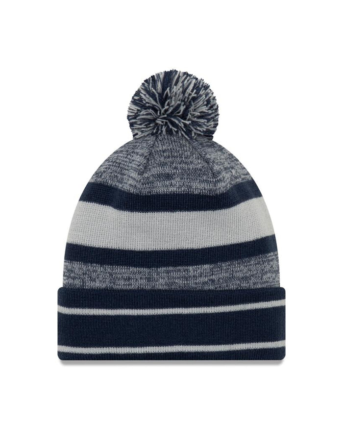 Dallas Cowboys Primary Logo New Era Grey/Blue - Cuffed Knit Pom