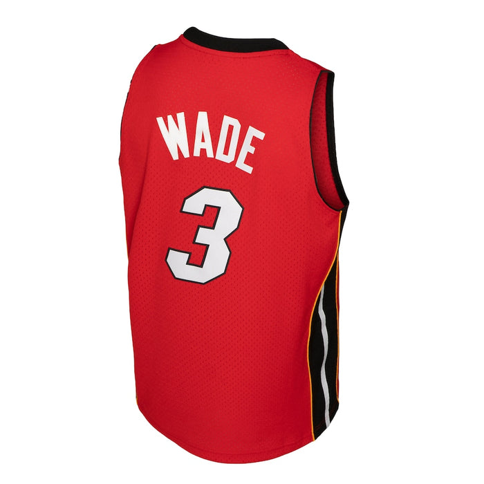 Dwyane Wade #3 Miami Heat Mitchell & Ness 2005-06 Hardwood Classics Swingman Jersey - Red