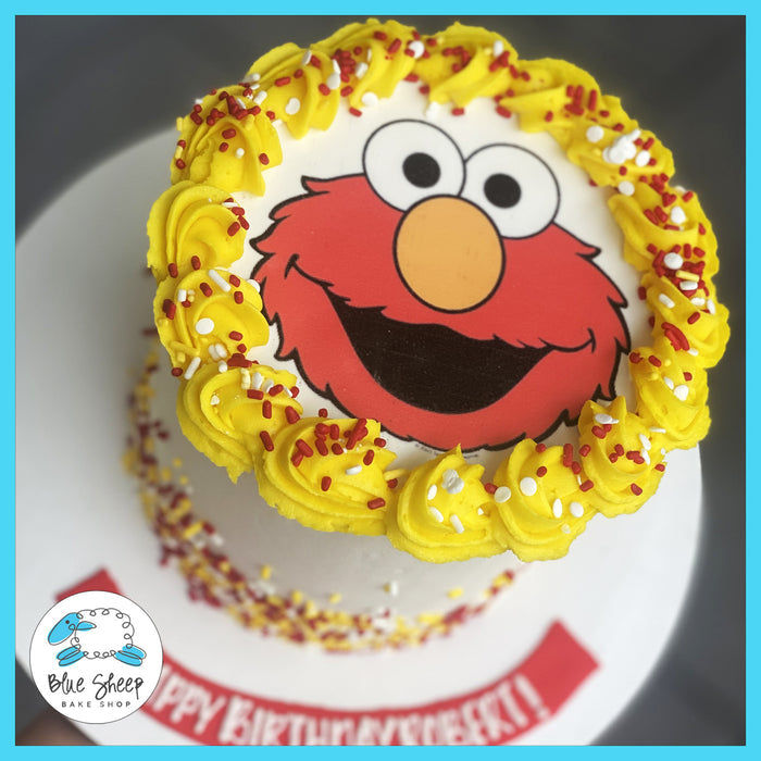elmo to go birthday cae