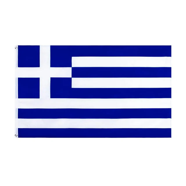 Greece - World Cup 3’ x 5’ HUNTER Logo Flag
