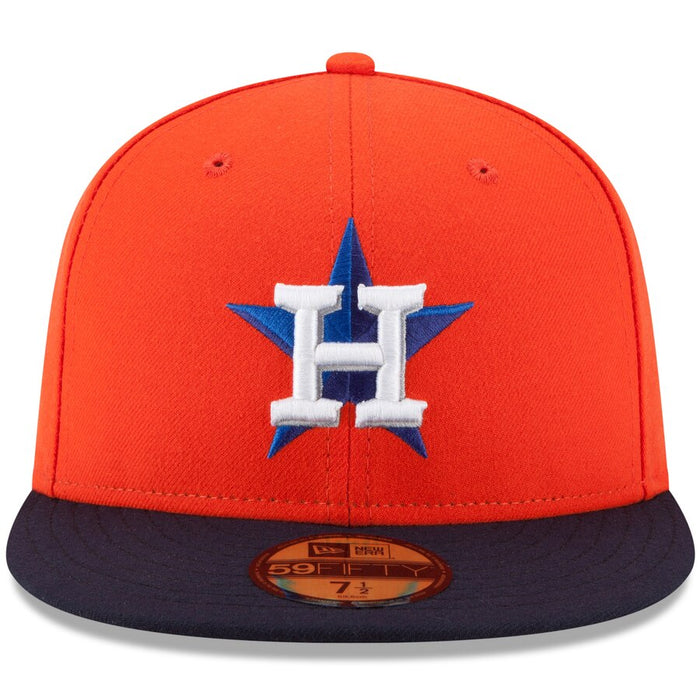Houston Astros New Era Orange/Navy Authentic Collection On-Field 59FIFTY Alt Fitted Hat
