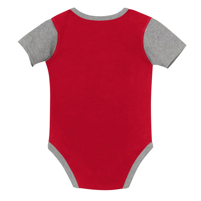 Infant Buffalo Bills AFC Grey/Red/Blue 3-Piece Creeper Set