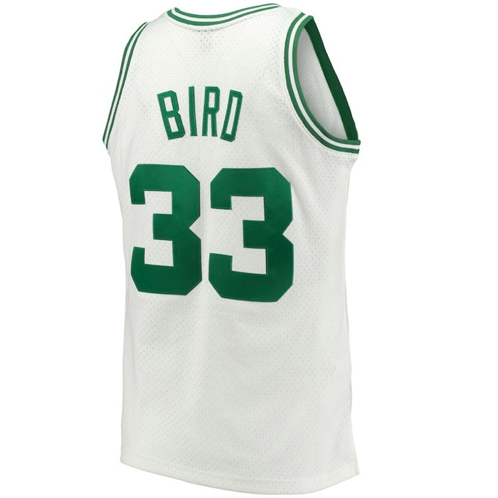 Larry Bird Boston Celtic Mitchell & Ness 1985-86 Hardwood Classic Swingman White Jersey mm