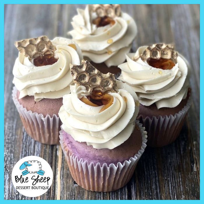 lavender honey cupcake
