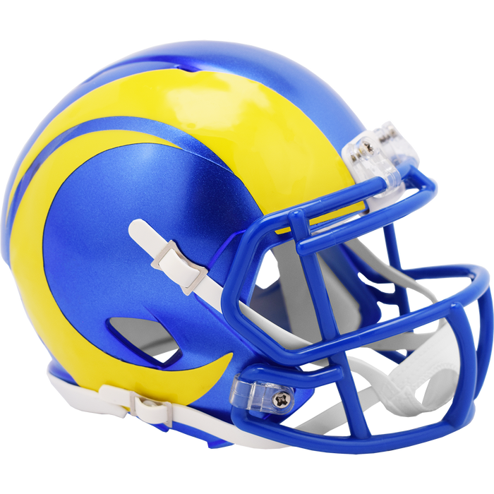 Los Angeles Rams NFL Riddell Blue Yellow Speed Mini Football Helmet