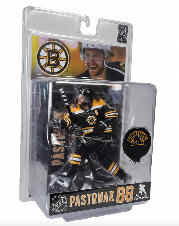 McFarlane NHL Sports Picks - David Pastrnak Black Jersey Figure - Boston Bruins