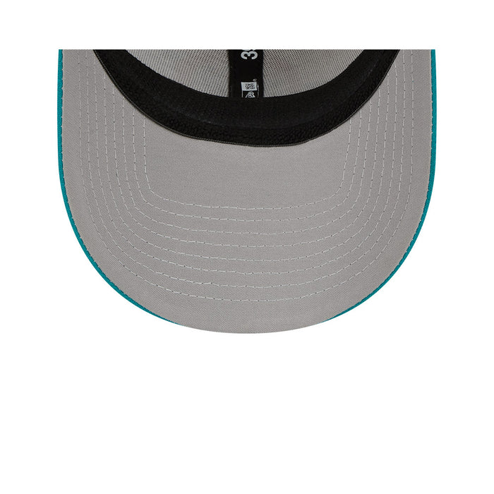 Miami Dolphins New Era 2023 Historic Sideline 39THIRTY Flex Hat - Cream/Teal
