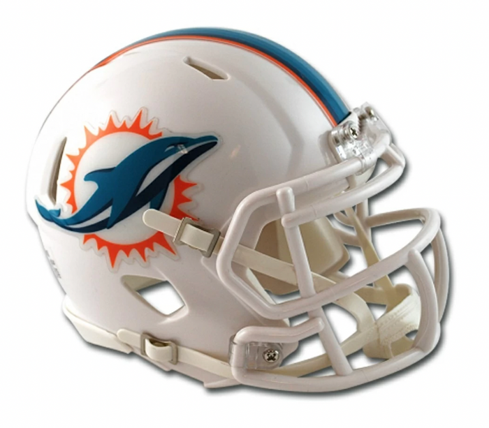 Miami Dolphins NFL Riddell Mini Alternate Speed Helmet