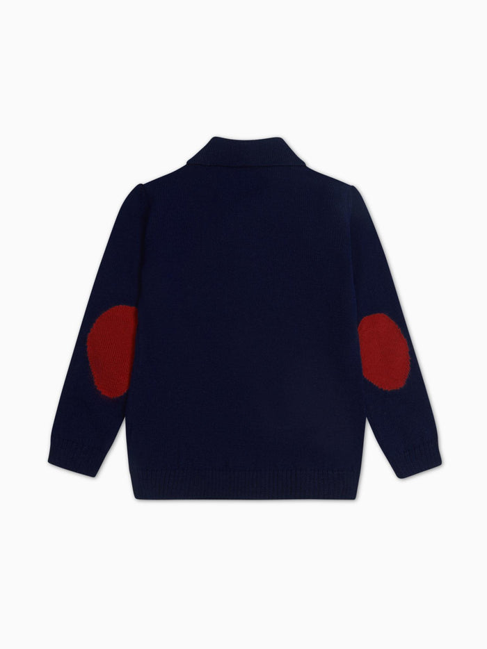 Navy Brio Merino Boy Jumper