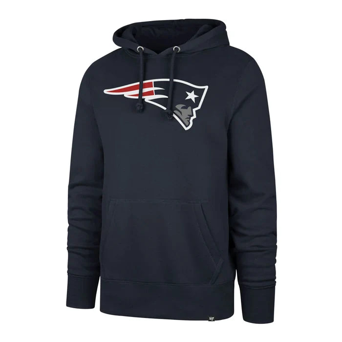 New England Patriots 47 Brand Imprint Headline Royal Hoodie