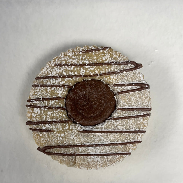 nutella linzer cookies