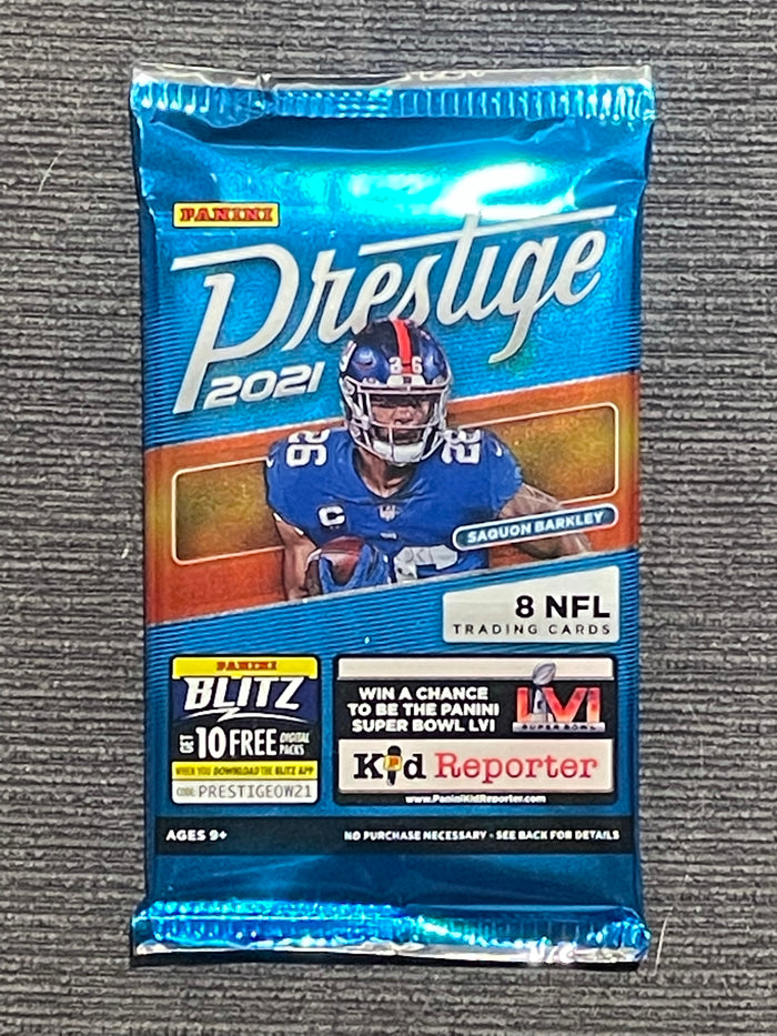 Panini 2021 Prestige Football Pack - 8 Cards Per Pack