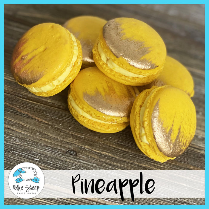 pineapple macaron