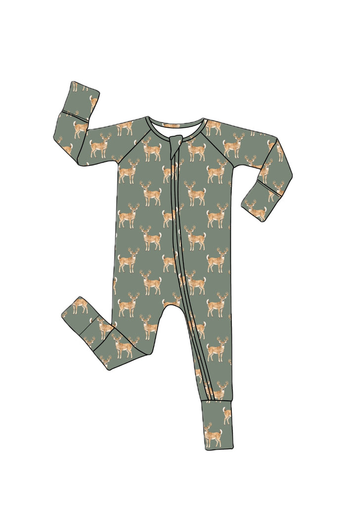 *PREORDER* Deer - Bamboo Zippy Sleeper Pajamas