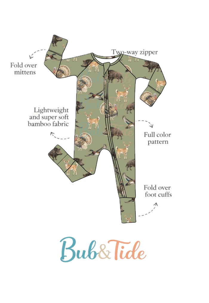 *PREORDER* Marsh Mashup - Bamboo Zippy Sleeper Pajamas