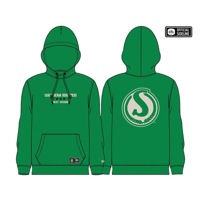 Saskatchewan Roughriders Turf Team Established 1910 New Era Hoodie - Green