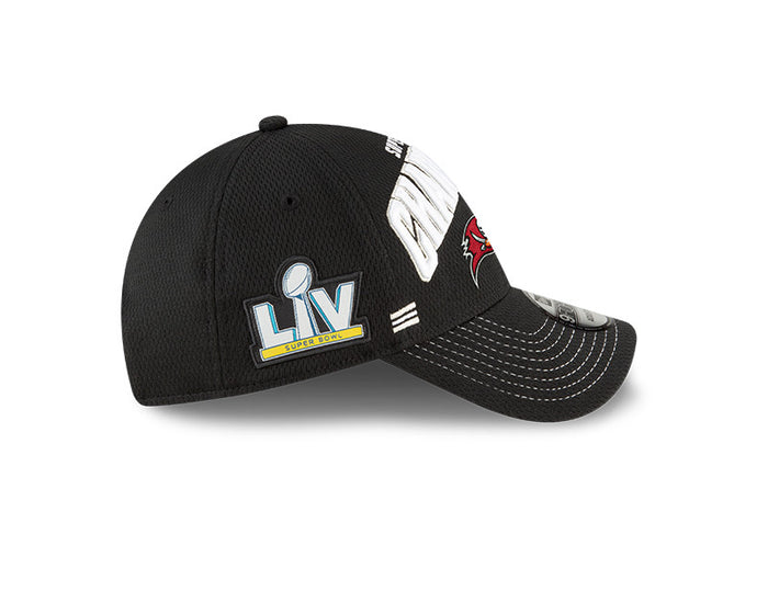 Tampa Bay Buccaneers New Era Black Super Bowl LV Champions - Locker Room 9FORTY Snapback Adjustable Hat