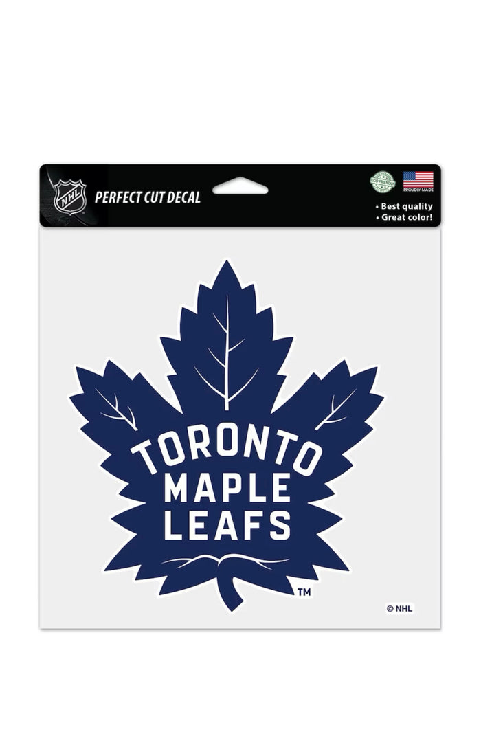 Toronto Maple Leafs 8X8 Clear NHL Wincraft Decal