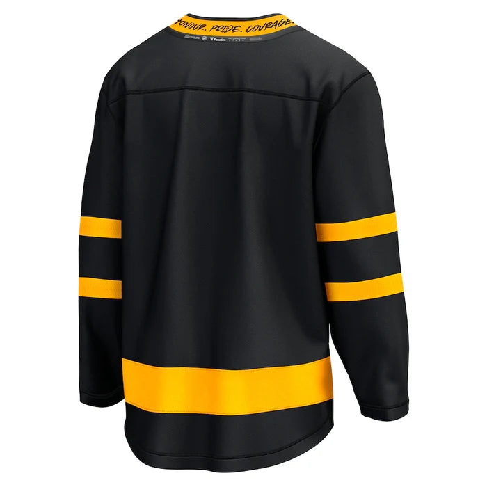 Toronto Maple Leafs Fanatics Branded Black - Alternate Premier Breakaway Reversible Jersey - Flip
