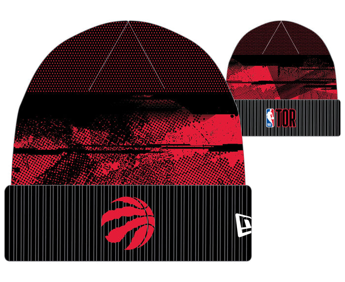 Toronto Raptors 2024 Tip-Off Official New Era Knit Toque Hat - Black