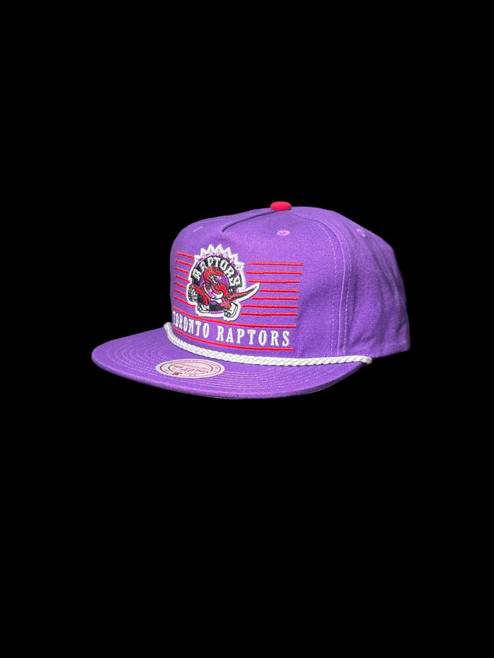 Toronto Raptors Mitchell & Ness Ascend Dusk Caddy Fit Snapback Hat - Purple