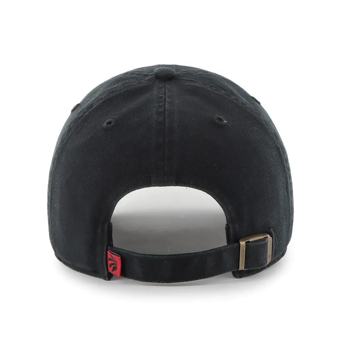 Toronto Raptors New Red Logo NBA 47 Brand Clean Up Adjustable Buckle Back Hat