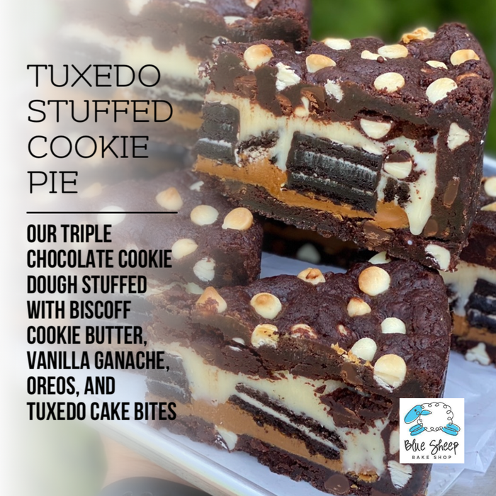 tuxedo chocolate cookie pie