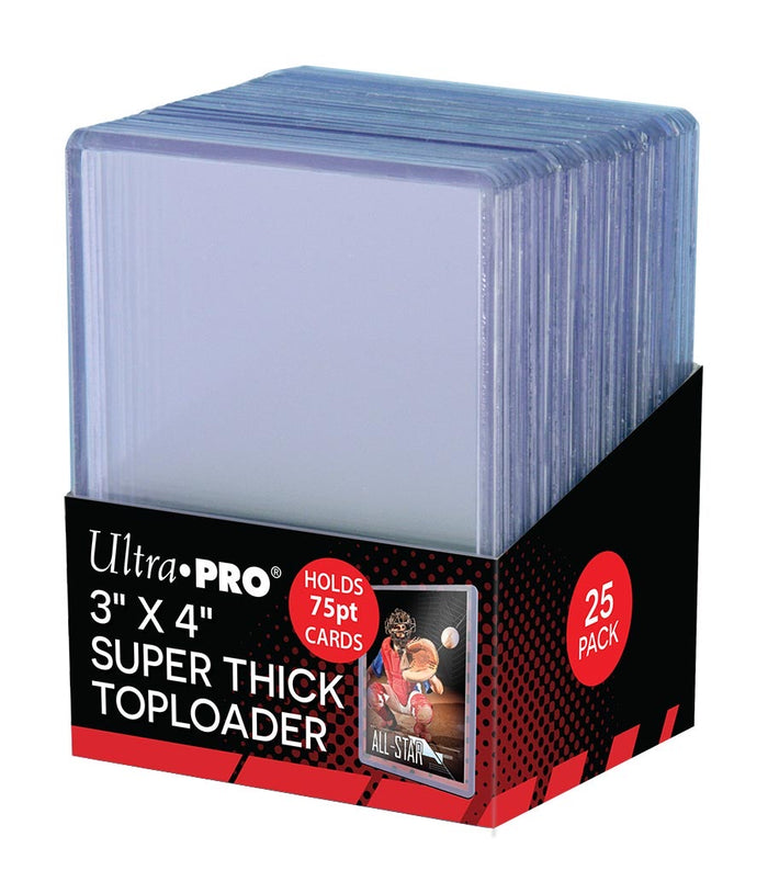 Ultra Pro Toploaders 3X4 Super Thick 75pt Pack