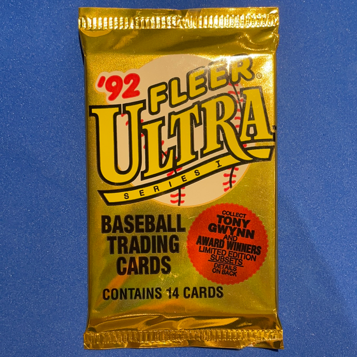 VINTAGE 1992 Fleer Ultra Series 1 Baseball MLB Trading Cards - 1 pack /14 cards