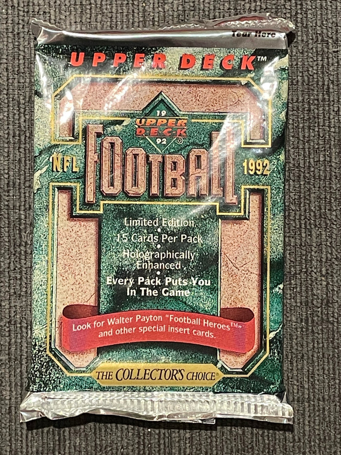 VINTAGE 1992 Upper Deck Series 1 NFL Football Cards -1 Pack / 15 Cards