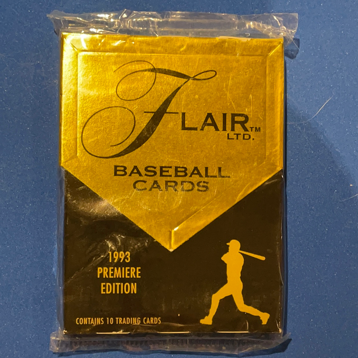 VINTAGE 1993 Flair Baseball Premiere Edition MLB Trading Cards - 1 pack /10 cards