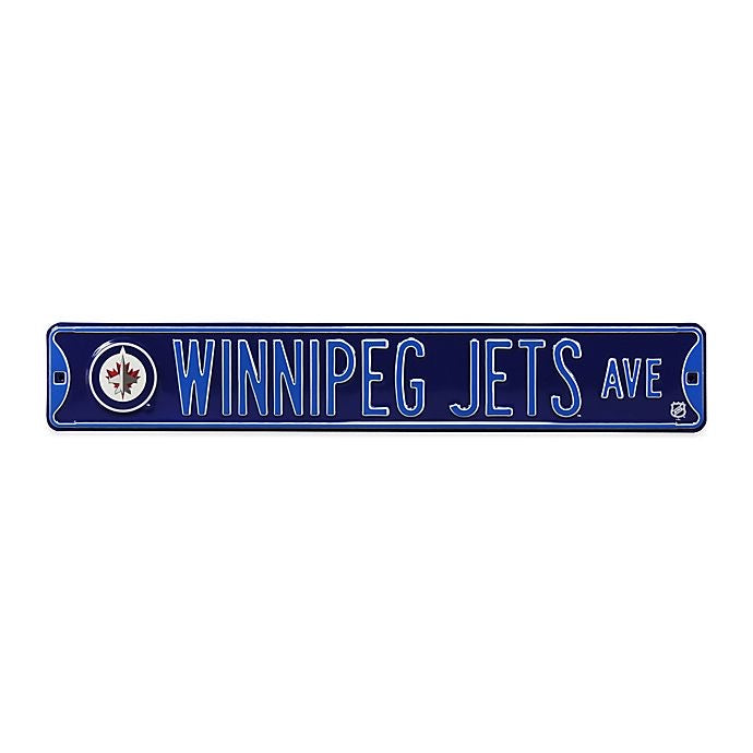 Winnipeg Jets Ave Bulletin Man Cave Sign