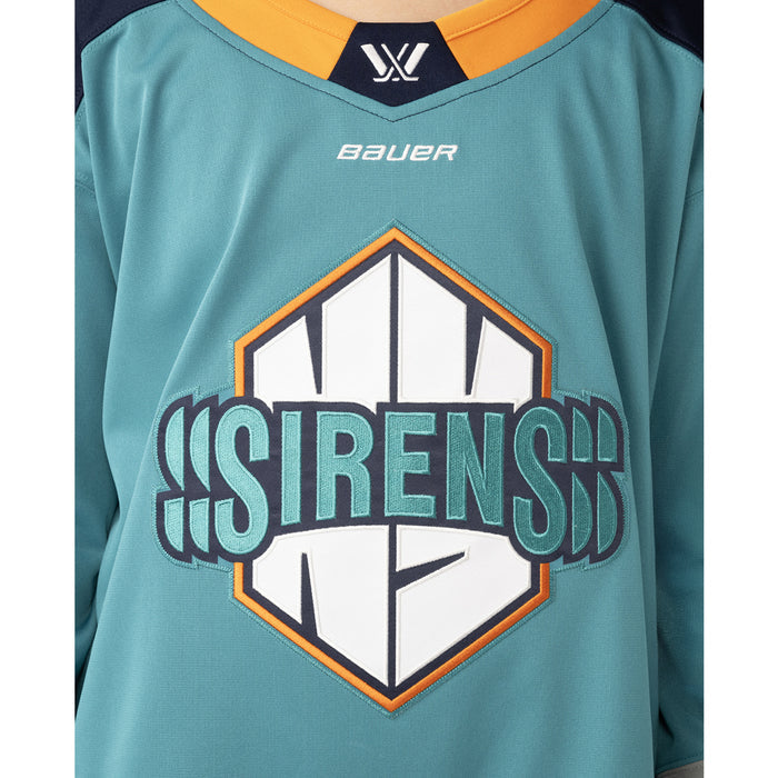 Youth PWHL Teal New York Sirens Replica Hockey Jersey