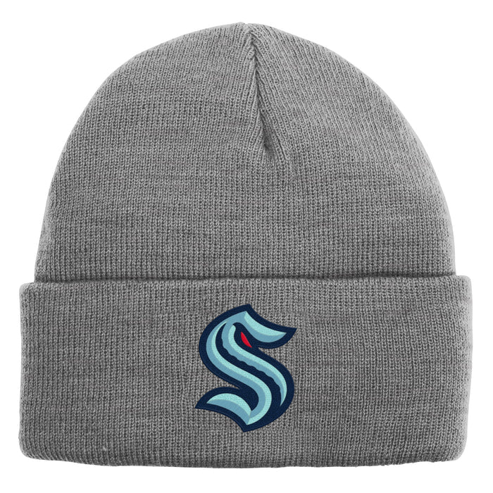 Youth Seattle Kraken Grey Cuff Knit Toque