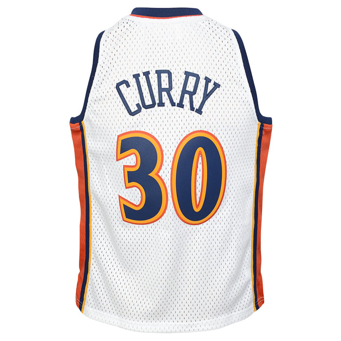 Youth Stephen Curry #30 Golden State Warriors Mitchell & Ness 2009-10 Hardwood Classic Swingman Jersey - White
