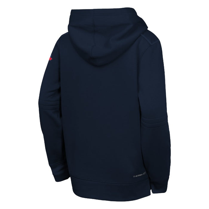 Youth Toronto Blue Jays Authentic Collection City Connect Thermal Hoodie - Black