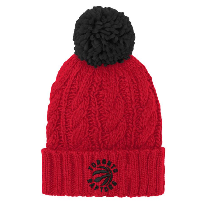 Youth Toronto Raptors Girls Cable Toque Red/Blk - Outerstuff