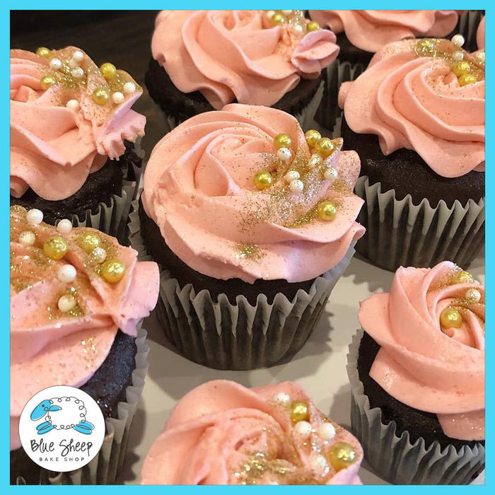rosette cupcakes, floral cupcakes, flower cupcakes, cupcakes, custom cupcakes, nj cupcakes, birthday cupcakes, best cupcakes nj