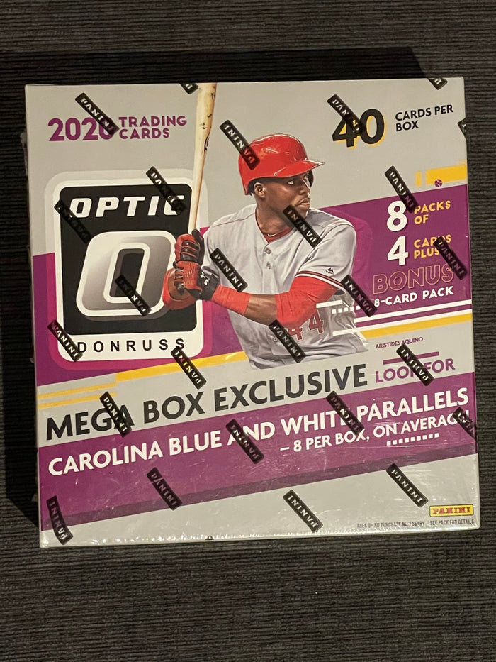 2020 Donruss Optic Panini Baseball Mega Box - 8 Packs/4 Cards - 40 Cards per Box