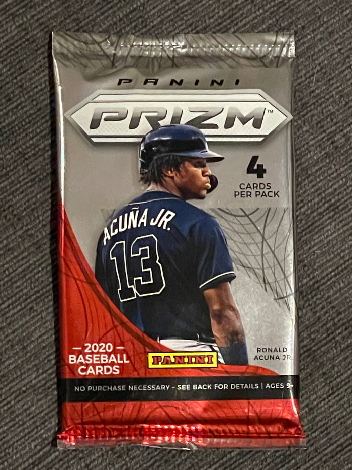 2020 Panini Prizm Baseball Pack - 1 Pack/4 Cards
