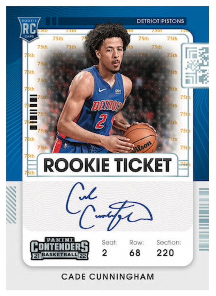 2021-22 Panini Contenders NBA Basketball Hobby Pack - 8 Cards