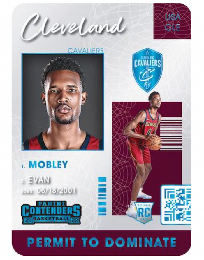 2021-22 Panini Contenders NBA Basketball Hobby Pack - 8 Cards